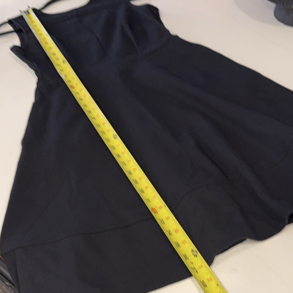 Lands End Women's Black A-Line‎ Sleeveless Viscose Knit Dress Size 4 - Picture 11 of 11